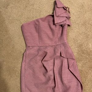 BCBG mauve cocktail dress / pretty structure!
